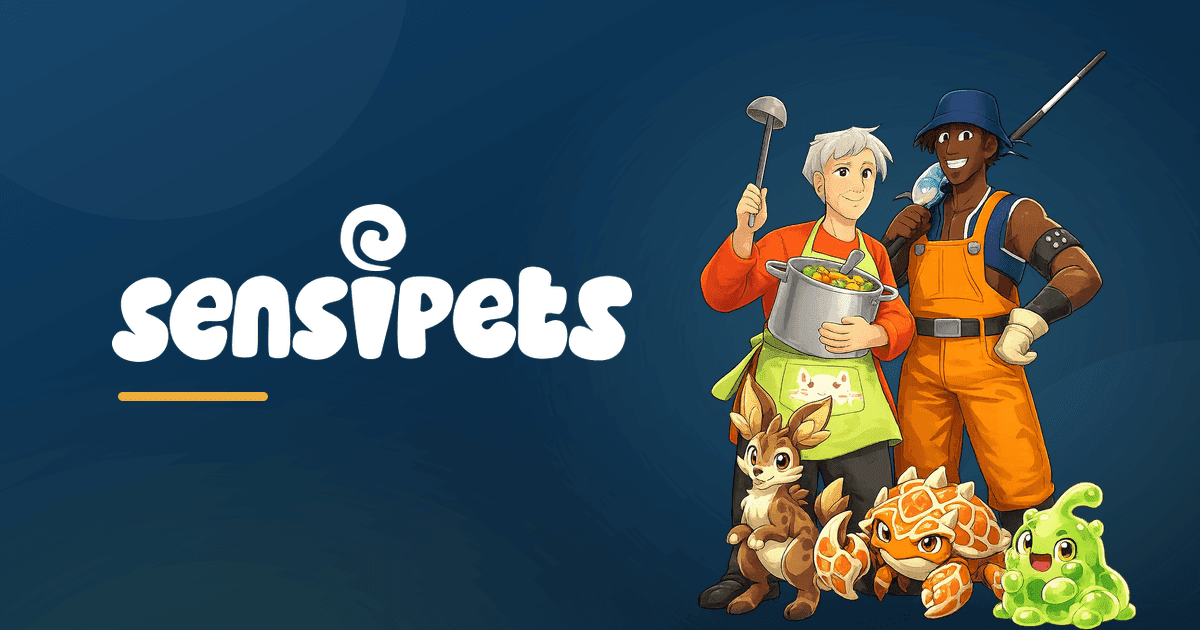 Sensipets virtual pets and characters